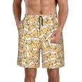 thumbnail image 1 of Salouo Cute Shiba Pattern Swim Trunks for Men,Men's Hawaiian Bathing Suit Swimsuits Quick Dry Swimming Board Shorts Beach Shorts with Pockets-Medium, 1 of 6