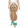 thumbnail image 1 of Salouo Cute Sloth In Yoga Pose Tree Print Women's Pajama Pants Casual Loose Sweatpants PJs Flowy Pants Drawstring Palazzo for Women Wide Leg Pants Lounge Pajama -XX-Large, 1 of 8