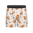 thumbnail image 1 of Salouo Cute Squirrel Fall Pattern Men's Boxer Briefs, Soft & Breathable Underwear Elastic Waistband Briefs for Men,1-Pack, 1 of 7