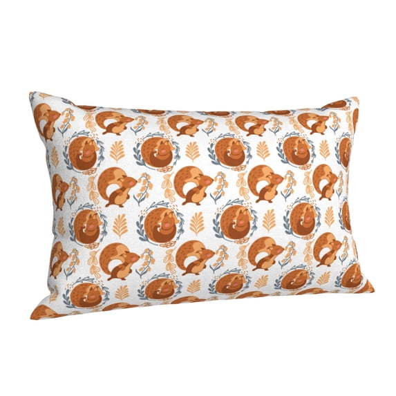 Salouo Cute Squirrel Pattern Pillow Cases,1PC Pillow Covers with Envelope Closure Decorative Pillow Case for Bed Couch,Pillows Not Included-14"x20"