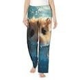 thumbnail image 1 of Salouo Cute Swimming Guinea Pig Print Women's Pajama Pants Casual Loose Sweatpants PJs Flowy Pants Drawstring Palazzo for Women Wide Leg Pants Lounge Pajama -Medium, 1 of 8