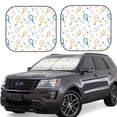 thumbnail image 1 of Salouo Cute Tennis Rackets Pattern Car Windshield Sun Shade Foldable | Front Windshield Shade for Sun, Heat and UV Rays | Interior Sun Protection-Large, 1 of 6