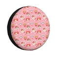 thumbnail image 1 of Salouo Cute cartoon cats Print Spare Tire Cover 14-17 inch Spare Tire Protector Universal Tough Tire Wheel Cover for Trailer SUV and Truck-16 inch, 1 of 6