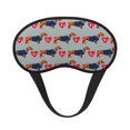 Salouo Dachshund Dog Heart Print Sleep Mask Eye Cover, 1Pack Eye Masks