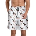 thumbnail image 1 of Salouo Dachshund Dog Pattern Swim Trunks for Men,Men's Hawaiian Bathing Suit Swimsuits Quick Dry Swimming Board Shorts Beach Shorts with Pockets-3X-Large, 1 of 6