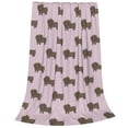thumbnail image 1 of Salouo Dachshund Dog Puppy Print Bed Blankets,Flannel Blanket Comfortable Air Conditioning Blanket Lightweight Blanket for Sofa Bed Travel & Couch -50"x40", 1 of 8