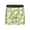 thumbnail image 1 of Salouo Daisies Flowers Pattern Men's Boxer Briefs, Soft & Breathable Underwear Elastic Waistband Briefs for Men,1-Pack, 1 of 7