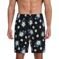 thumbnail image 1 of Salouo Daisies Flowers Pattern Men's Sleep Pajama Shorts,Pajama Bottoms Elastic Waistband Sleep Pajama Short PJ Shorts for Men -3X-Large, 1 of 6