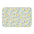 thumbnail image 1 of Salouo Daisies Flowers Pattern Outdoor Indoor Sturdy Doormats 16’’×24’’, Anti Fatigue Soft Flannel Thick Door Mat,Non-Slip Rectangle Rug Cushion, 1 of 7