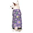 thumbnail image 1 of Salouo Daisies Flowers Pattern Small Dog Hoodie Sweatshirts Dog Clothes Coat Clothing Puppy Sweater Outfit Pullover Pet Winter Coat Sweater Outfit-Small, 1 of 7