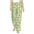 thumbnail image 1 of Salouo Daisies Flowers Print Women's Pajama Pants Casual Loose Sweatpants PJs Flowy Pants Drawstring Palazzo for Women Wide Leg Pants Lounge Pajama -XX-Large, 1 of 8