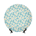 thumbnail image 1 of Salouo Daisy Floral A Pattern Bone China Decorative Plate,Holiday Decor Decorative Ceramic Plates with Stand Elegant Home DéCor for Hallway/Living Room/Bedroom-8in, 1 of 6