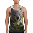 thumbnail image 1 of Salouo Daisy Koala for Men's Tank Tops,Sleeveless Muscle Shirts for Men Quick Dry Workout Tank Top Gym Muscle Tee Fitness Bodybuilding Sleeveless T Shirt-X-Large, 1 of 7
