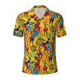 thumbnail image 1 of Salouo Dancing African Womens for Men's Short Sleeve Polo Shirts,Polo Shirts for Men Performance Short Sleeve Golf Shirt Athletic Casual Collared T-Shirt-X-Large, 1 of 8