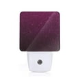 Salouo Dark Purple Glitter for Night Lights Plug into Wall 1 Pack, 0.5W