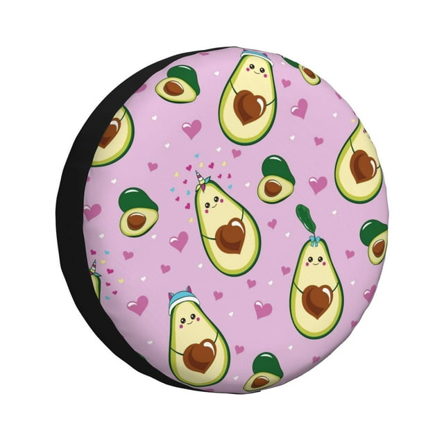Salouo Different Avocados Print Spare Tire Cover 1417 inch Spare Tire