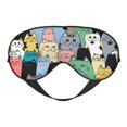 Salouo Different Cats Pattern Sleep Mask,Sleep Eye Mask & Blindfold Eye