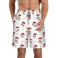 thumbnail image 1 of Salouo Different Mushrooms Pattern Swim Trunks for Men,Men's Hawaiian Bathing Suit Swimsuits Quick Dry Swimming Board Shorts Beach Shorts with Pockets-Small, 1 of 6