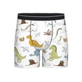 thumbnail image 1 of Salouo Dinosaur Pattern Men's Boxer Briefs, Soft & Breathable Underwear Elastic Waistband Briefs for Men,1-Pack, 1 of 7