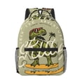 thumbnail image 1 of Salouo Dinosaur Print Laptop Backpack 16.5'' Daypack Carry On Backpack for Men Women Outdoor Bag Laptop Sleeve and Dual for Weekender/Business/Hiking-One Size, 1 of 6