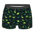 thumbnail image 1 of Salouo Dinosaurs Print Men's Boxer Briefs,Breathable Underwear Elastic Waistband Briefs for Men -Medium, 1 of 8