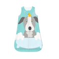 Salouo Dog In Bathtub Print Baby Sleep Sack Wearable Blanket for Babies