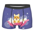 thumbnail image 1 of Salouo Dog Washes in a Pink Bath Print Men's Boxer Briefs,Breathable Underwear Elastic Waistband Briefs for Men -X-Large, 1 of 8