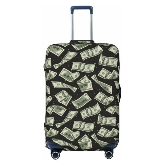 Salouo Dollar Pattern Travel Dust-proof Suitcase Cover, Softside Suitcase Protector Luggage Cover Protector for 18-32inch ,Not Included Suitcase