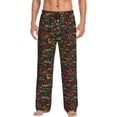 thumbnail image 1 of Salouo Doodle Barbeque 1 Print Pajama Pants for Men, Lounge Pants Elastic Waistband Casual Men's sleepwear Loungewear Sleep Pajama Pant -X-Large, 1 of 7