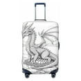 thumbnail image 1 of Salouo Dragon Nest Sketch Pattern Travel Dust-proof Suitcase Cover, Softside Suitcase Protector Luggage Cover Protector for 18-32inch ,Not Included Suitcase, 1 of 8