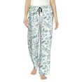 thumbnail image 1 of Salouo Dragonfly Print Women's Pajama Pants Casual Loose Sweatpants PJs Flowy Pants Drawstring Palazzo for Women Wide Leg Pants Lounge Pajama -XX-Large, 1 of 8