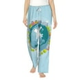 thumbnail image 1 of Salouo Dreaming Travel Print Women's Pajama Pants Casual Loose Sweatpants PJs Flowy Pants Drawstring Palazzo for Women Wide Leg Pants Lounge Pajama -XX-Large, 1 of 8