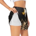 thumbnail image 1 of Salouo Duck Bones Print Women's 2 in 1 Running Shorts Double-Layer Shorts Athletic Workout Gym Yoga Shorts Running Shorts for Women-Medium, 1 of 7