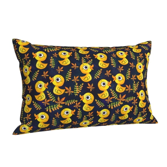 Salouo Ducks Pattern Pillow Cases,1PC Pillow Covers with Envelope Closure Decorative Pillow Case for Bed Couch,Pillows Not Included-14"x20"