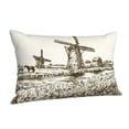 thumbnail image 1 of Salouo Dutch Windmill Pattern Pillow Cases,1PC Pillow Covers with Envelope Closure Decorative Pillow Case for Bed Couch,Pillows Not Included-14"x20", 1 of 6