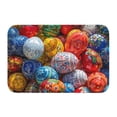 thumbnail image 1 of Salouo Easter Eggs Pattern Outdoor Indoor Sturdy Doormats 16’’×24’’, Anti Fatigue Soft Flannel Thick Door Mat,Non-Slip Rectangle Rug Cushion, 1 of 7