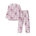thumbnail image 1 of Salouo Easter Rabbit Print Button-Front Long Sleeve Pajama Set for Men, Soft 2Pjs Men's Long Sleeve Sleepwear-X-Large, 1 of 7