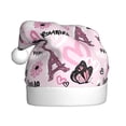 thumbnail image 1 of Salouo Eiffel Tower and Butterflies for Adult Christmas Hat Xmas Holiday Hat Santa Hat for Women & Men Festive Headwear Accessories Fit for Christmas/ New Year/Holiday/Party,1PC, 1 of 6