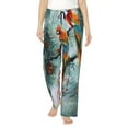thumbnail image 1 of Salouo Exotic Birds Forest Print Women's Pajama Pants Casual Loose Sweatpants PJs Flowy Pants Drawstring Palazzo for Women Wide Leg Pants Lounge Pajama -X-Large, 1 of 8