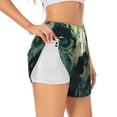 thumbnail image 1 of Salouo Eyes Watching In The Dark Print Women's 2 in 1 Running Shorts Double-Layer Shorts Athletic Workout Gym Yoga Shorts Running Shorts for Women-Large, 1 of 7