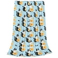 Salouo FUNNY CAT IS DRINKING WATER Print Bed Blankets,Flannel Blanket