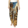 thumbnail image 1 of Salouo Farm Corgi German Shepherd Print Women's Pajama Pants Casual Loose Sweatpants PJs Flowy Pants Drawstring Palazzo for Women Wide Leg Pants Lounge Pajama -X-Large, 1 of 8