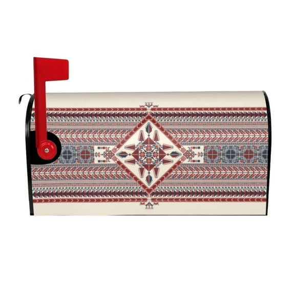 Salouo Fashion Tatreez for Magnetic Mailbox Covers Waterproof Post Box Cover Post Letter Box Cover Post Box Cover Home Decor for Garden/Yard /Farmhouse-21x18 in