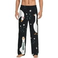 thumbnail image 1 of Salouo Fashionable Goose Print Pajama Pants for Men, Lounge Pants Elastic Waistband Casual Men's sleepwear Loungewear Sleep Pajama Pant -Medium, 1 of 7
