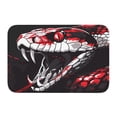 thumbnail image 1 of Salouo Fierce Red Viper Graphic Art Pattern Outdoor Indoor Sturdy Doormats 16’’×24’’, Anti Fatigue Soft Flannel Thick Door Mat,Non-Slip Rectangle Rug Cushion, 1 of 7