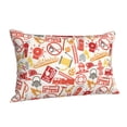 thumbnail image 1 of Salouo Firefighter Icons Pattern Pillow Cases,1PC Pillow Covers with Envelope Closure Decorative Pillow Case for Bed Couch,Pillows Not Included-, 1 of 6