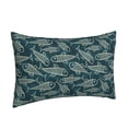 thumbnail image 1 of Salouo Fish Style Print Print Pillow Case Cover,Wrinkle-Free Bed Pillow Cover Pack of 1 Home Decor Fade-Resistant and Stain-Resistant ,Pillows Not Included -14"x20", 1 of 8