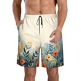 thumbnail image 1 of Salouo Floral Mountain Landscape Pattern Swim Trunks for Men,Men's Hawaiian Bathing Suit Swimsuits Quick Dry Swimming Board Shorts Beach Shorts with Pockets-3X-Large, 1 of 6