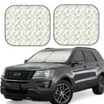 thumbnail image 1 of Salouo Floral Pattern Car Windshield Sun Shade Foldable | Front Windshield Shade for Sun, Heat and UV Rays | Interior Sun Protection-Medium, 1 of 6