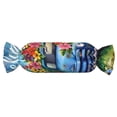 thumbnail image 1 of Salouo Floral Truck Welcome Pattern Cute Bolster Pillow,Cylindrical Pillow Long Pillow for Bed Round Side Pillow for Knee/Leg/Neck ,- Length 24.4" x 9.8" Diameter, 1 of 8